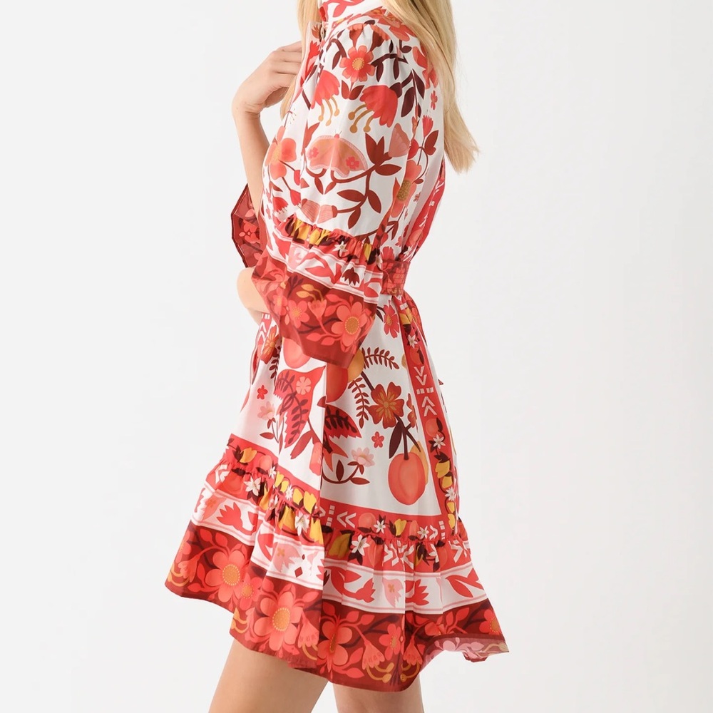 NWT FARM Rio Romantic Orchard Mini Dress Size L NEW NWT THANKSGIVING - Picture 2 of 6